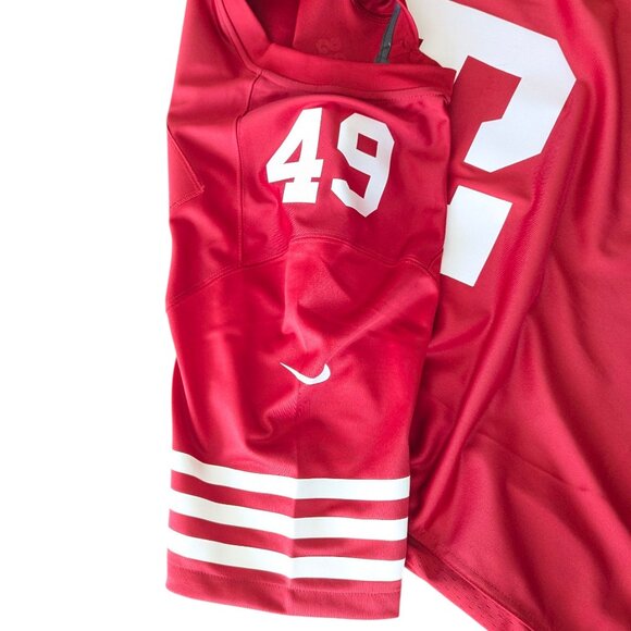 NIKE San Francisco 49'ers Authentic - Pro-Style Jersey #49 Davis - Men's Size XL - Picture 8 of 9